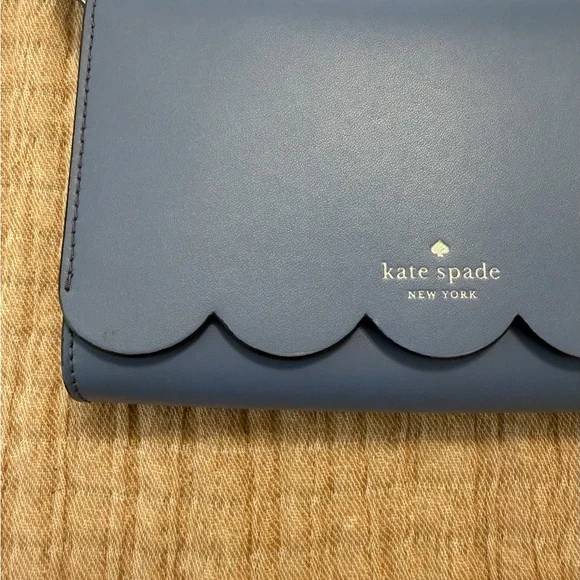 Kate Spade Navy Crossbody Bag with Scallop Detail - Picture 3 of 12
